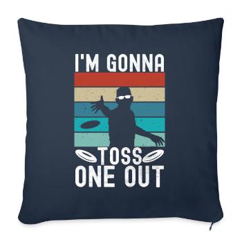Disc Golf Disc Golfer - Sofa pillowcase 17,3'' x 17,3'' (45 x 45 cm) - navy - Front