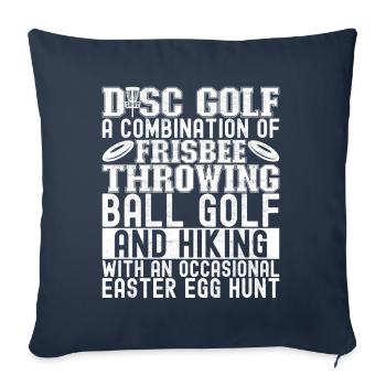 Disc Golf Disc Golfer - Sofa pillowcase 17,3'' x 17,3'' (45 x 45 cm) - navy - Front