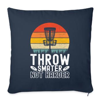 Disc Golf Disc Golfer - Sofa pillowcase 17,3'' x 17,3'' (45 x 45 cm) - navy - Front
