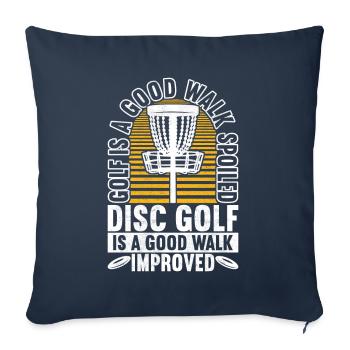 Disc Golf Disc Golfer - Sofa pillowcase 17,3'' x 17,3'' (45 x 45 cm) - navy - Front