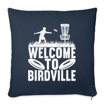 Disc Golf Disc Golfer - Sofa pillowcase 17,3'' x 17,3'' (45 x 45 cm) - navy - Front