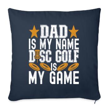 Disc Golf Disc Golfer - Sofa pillowcase 17,3'' x 17,3'' (45 x 45 cm) - navy - Front