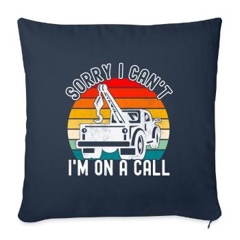 Service de remorquage de dépanneuse - Housse de coussin décorative 45 x 45 cm - bleu marine - Devant