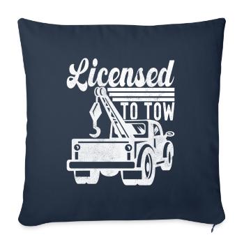 Abschleppwagen Abschleppdienst - Sofakissenbezug 45 x 45 cm - Navy - Vorne