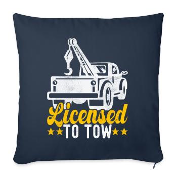 Abschleppwagen Abschleppdienst - Sofakissenbezug 45 x 45 cm - Navy - Vorne