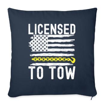 Abschleppwagen Abschleppdienst - Sofakissenbezug 45 x 45 cm - Navy - Vorne