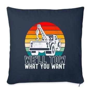 Abschleppwagen Abschleppdienst - Sofakissenbezug 45 x 45 cm - Navy - Vorne