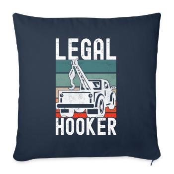 Abschleppwagen Abschleppdienst - Sofakissenbezug 45 x 45 cm - Navy - Vorne