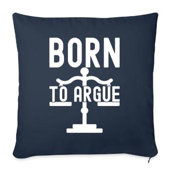 Law Student Judge Public Prosecutor - Sofa pillowcase 17,3'' x 17,3'' (45 x 45 cm) - navy - Front