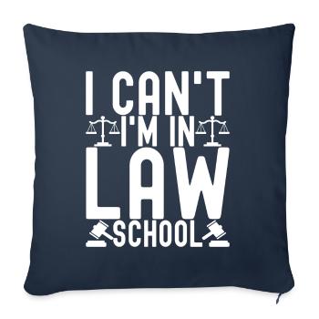 Law Student Judge Public Prosecutor - Sofa pillowcase 17,3'' x 17,3'' (45 x 45 cm) - navy - Front