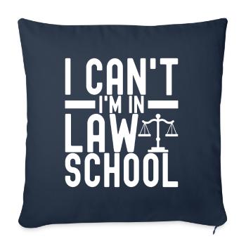 Law Student Judge Public Prosecutor - Sofa pillowcase 17,3'' x 17,3'' (45 x 45 cm) - navy - Front