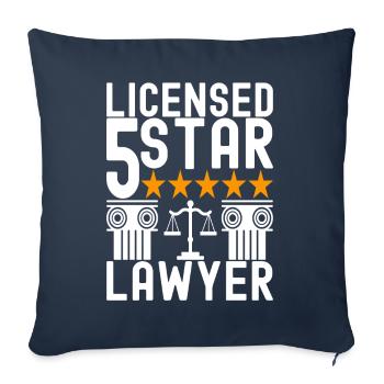 Law Student Judge Public Prosecutor - Sofa pillowcase 17,3'' x 17,3'' (45 x 45 cm) - navy - Front