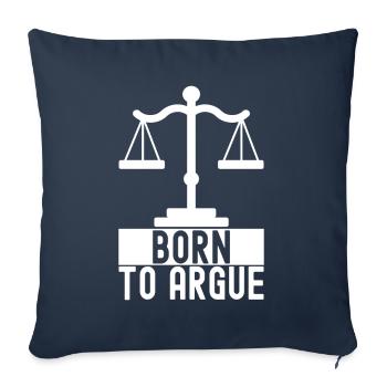 Law Student Judge Public Prosecutor - Sofa pillowcase 17,3'' x 17,3'' (45 x 45 cm) - navy - Front