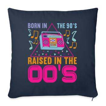 90s 90s 90s Party - Sofa pillowcase 17,3'' x 17,3'' (45 x 45 cm) - navy - Front