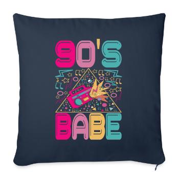 90s 90s 90s Party - Sofa pillowcase 17,3'' x 17,3'' (45 x 45 cm) - navy - Front