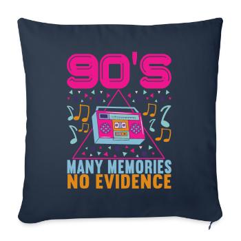 90s 90s 90s Party - Sofa pillowcase 17,3'' x 17,3'' (45 x 45 cm) - navy - Front