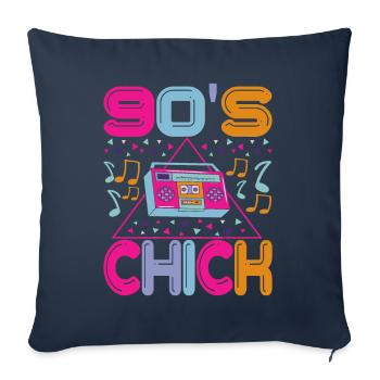 90s 90s 90s Party - Sofa pillowcase 17,3'' x 17,3'' (45 x 45 cm) - navy - Front