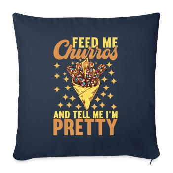 Churros - Sofa pillowcase 17,3'' x 17,3'' (45 x 45 cm) - navy - Front