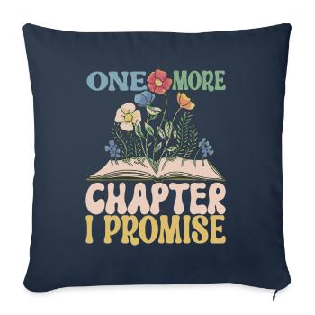 Lire des livres Rat de bibliothèque - Housse de coussin décorative 45 x 45 cm - bleu marine - Devant