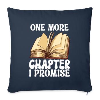 Lire des livres Rat de bibliothèque - Housse de coussin décorative 45 x 45 cm - bleu marine - Devant