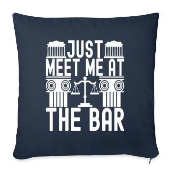 Law Student Judge Public Prosecutor - Sofa pillowcase 17,3'' x 17,3'' (45 x 45 cm) - navy - Front