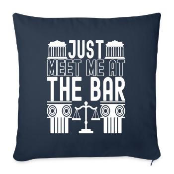 Law Student Judge Public Prosecutor - Sofa pillowcase 17,3'' x 17,3'' (45 x 45 cm) - navy - Front