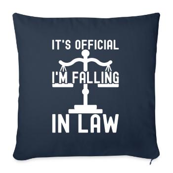 Law Student Judge Public Prosecutor - Sofa pillowcase 17,3'' x 17,3'' (45 x 45 cm) - navy - Front