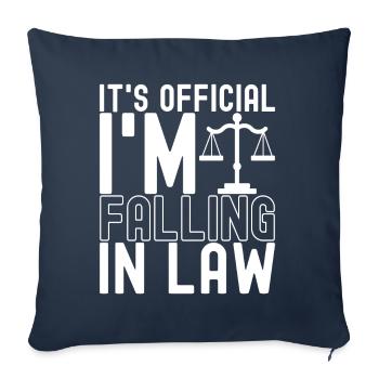 Law Student Judge Public Prosecutor - Sofa pillowcase 17,3'' x 17,3'' (45 x 45 cm) - navy - Front