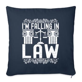 Law Student Judge Public Prosecutor - Sofa pillowcase 17,3'' x 17,3'' (45 x 45 cm) - navy - Front