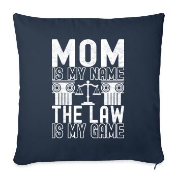 Law Student Judge Public Prosecutor - Sofa pillowcase 17,3'' x 17,3'' (45 x 45 cm) - navy - Front