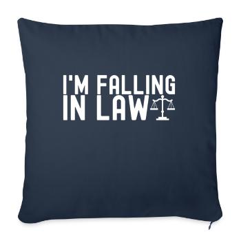 Law Student Judge Prosecutor - Sofa pillowcase 17,3'' x 17,3'' (45 x 45 cm) - navy - Front