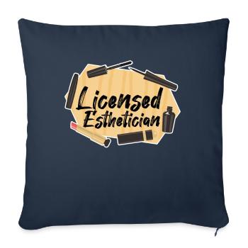 Beautician Cosmetics - Sofa pillowcase 17,3'' x 17,3'' (45 x 45 cm) - navy - Front