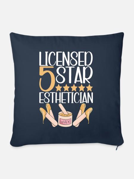 Kosmetikerin Kosmetik - Sofakissenbezug 45 x 45 cm - Navy
