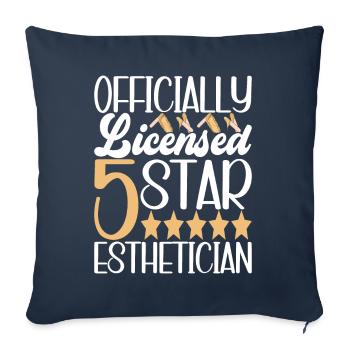 Beautician Cosmetics - Sofa pillowcase 17,3'' x 17,3'' (45 x 45 cm) - navy - Front