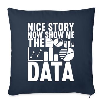 Data Scientist Data Analyst - Sofakissenbezug 45 x 45 cm - Navy - Vorne