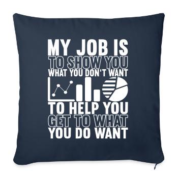 Data Scientist Data Analyst - Sofakissenbezug 45 x 45 cm - Navy - Vorne