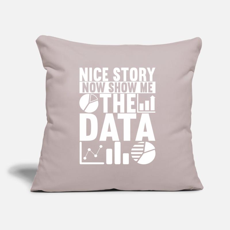 Data Scientist Data Analyst Sofa pillowcase 17,3'' x 17,3'' (45 x 45 cm)