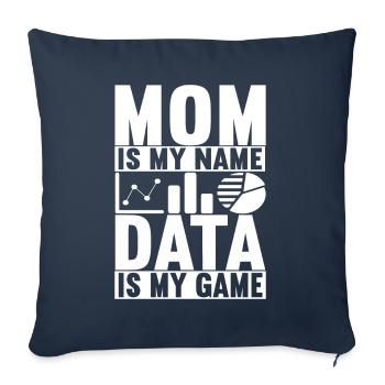 Data Scientist Data Analyst - Sofa pillowcase 17,3'' x 17,3'' (45 x 45 cm) - navy - Front
