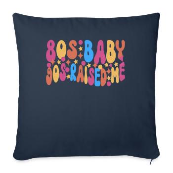 90s 90s 90s Party - Sofa pillowcase 17,3'' x 17,3'' (45 x 45 cm) - navy - Front