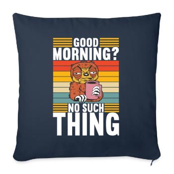 Drôles de dictons sarcastiques - Housse de coussin décorative 45 x 45 cm - bleu marine - Devant