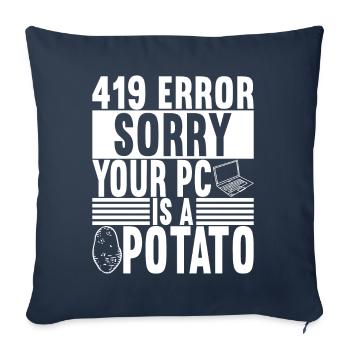 Programmer Computer Scientist - Sofa pillowcase 17,3'' x 17,3'' (45 x 45 cm) - navy - Front