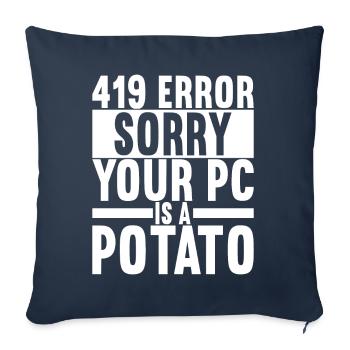 Programmer Computer Scientist - Sofa pillowcase 17,3'' x 17,3'' (45 x 45 cm) - navy - Front