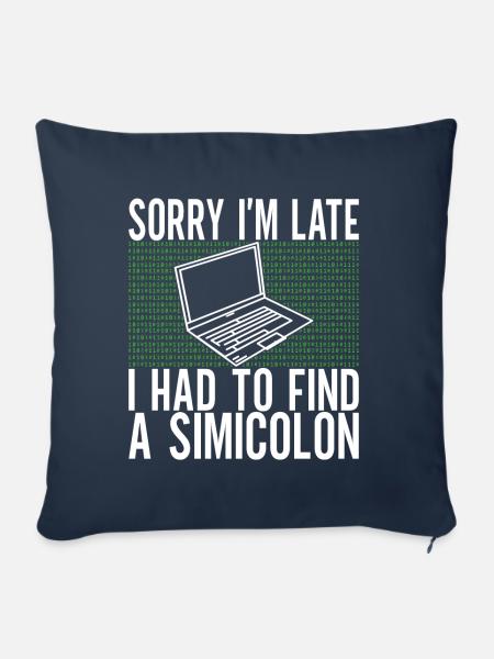 Programmierer Informatiker - Sofakissenbezug 45 x 45 cm - Navy