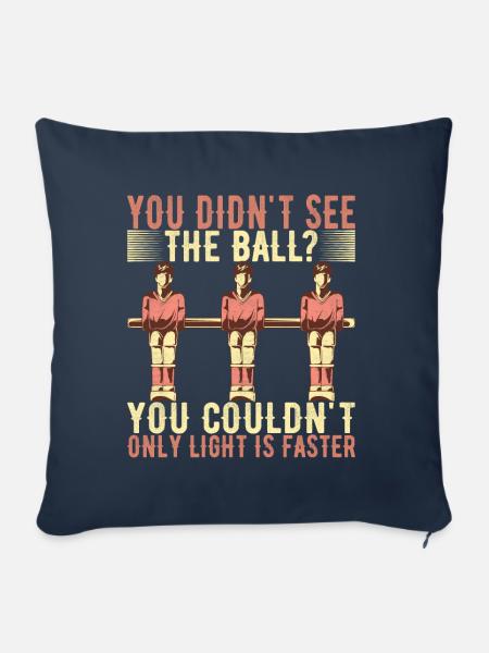 Tischfussball Tischkicker - Sofakissenbezug 45 x 45 cm - Navy