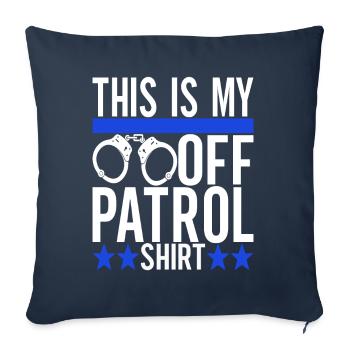 Police Policeman - Sofa pillowcase 17,3'' x 17,3'' (45 x 45 cm) - navy - Front