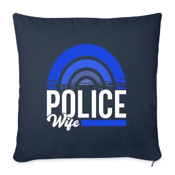 Police Policeman - Sofa pillowcase 17,3'' x 17,3'' (45 x 45 cm) - navy - Front