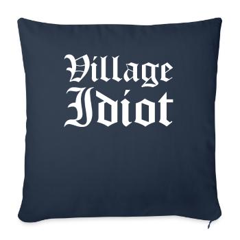 Ren Festival Renaissance Festival - Housse de coussin décorative 45 x 45 cm - bleu marine - Devant