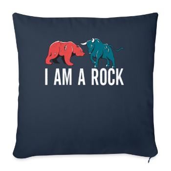 Aktien Aktionär Investor - Sofakissenbezug 45 x 45 cm - Navy - Vorne