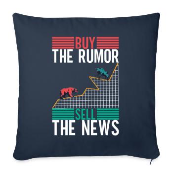 Aktien Aktionär Investor - Sofakissenbezug 45 x 45 cm - Navy - Vorne
