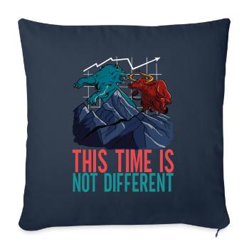 Aktien Aktionär Investor - Sofakissenbezug 45 x 45 cm - Navy - Vorne